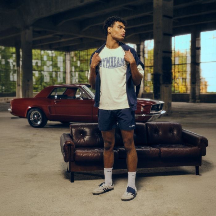 Athletic Society Boxy T-shirt Cream - GymBeam XL