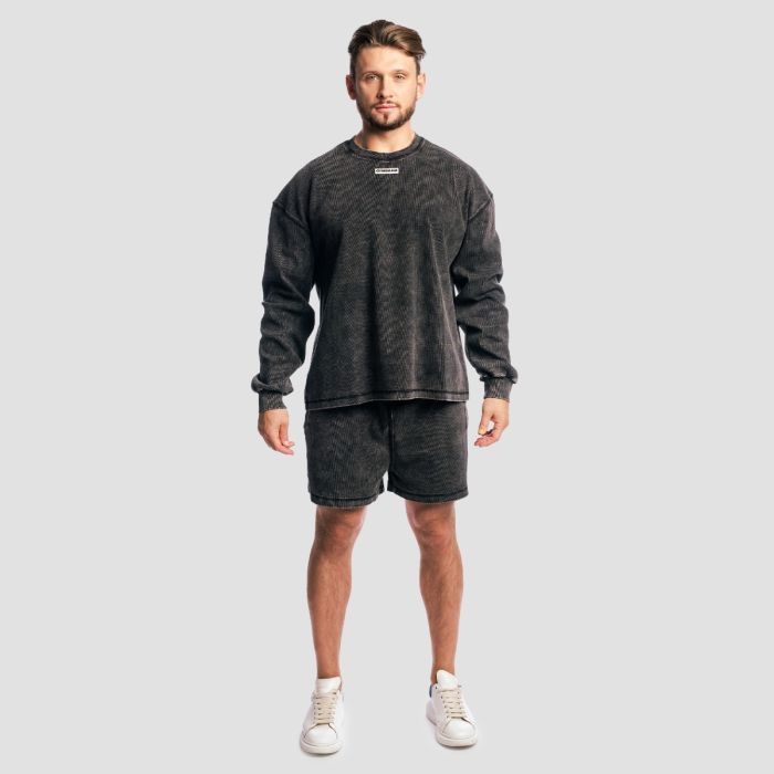 Aura Jumper Washed Black - GymBeam XXL