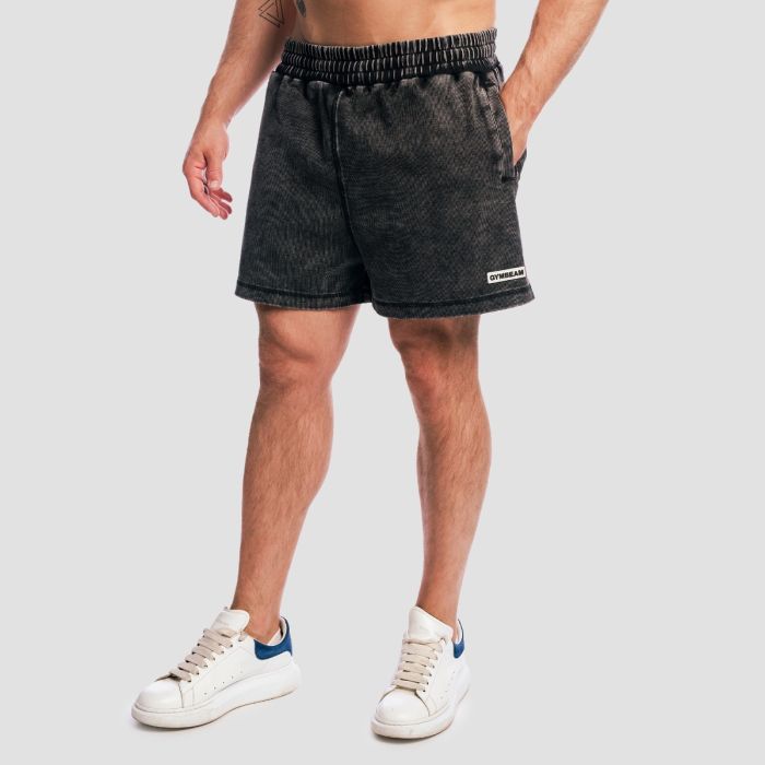Aura Shorts Washed Black - GymBeam XXL