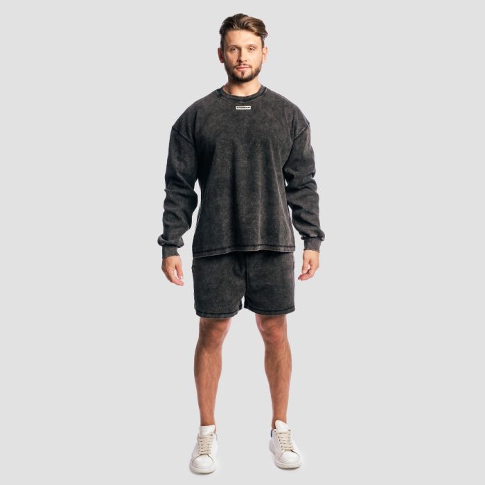 Aura Shorts Washed Black - GymBeam XXL