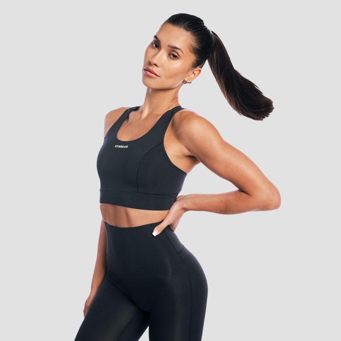 Aura Sports Bra Black - GymBeam XXL