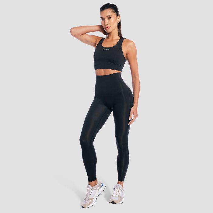 Aura Sports Bra Black - GymBeam XXL