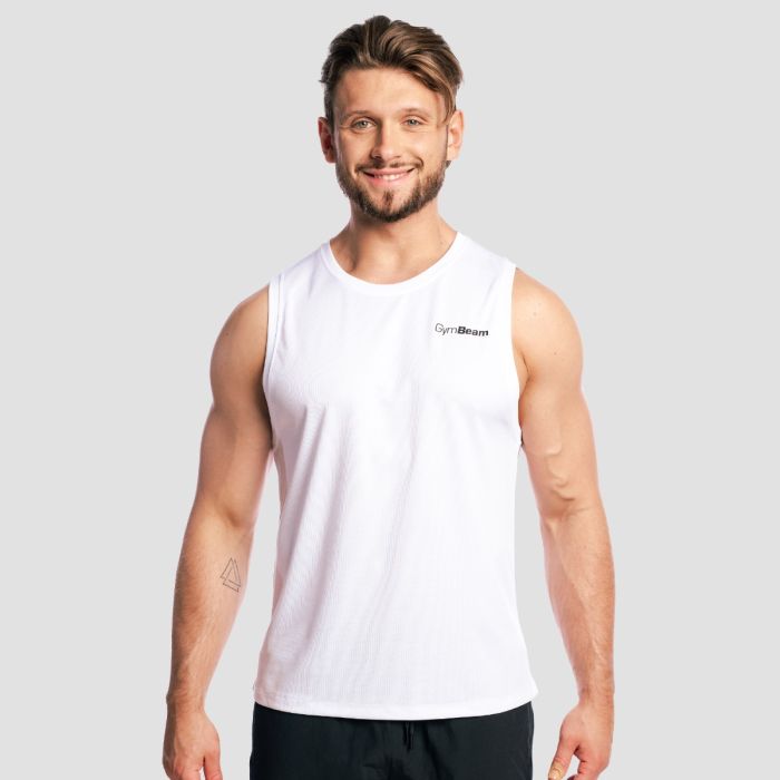 Base Mesh Tanktop White - GymBeam XXL