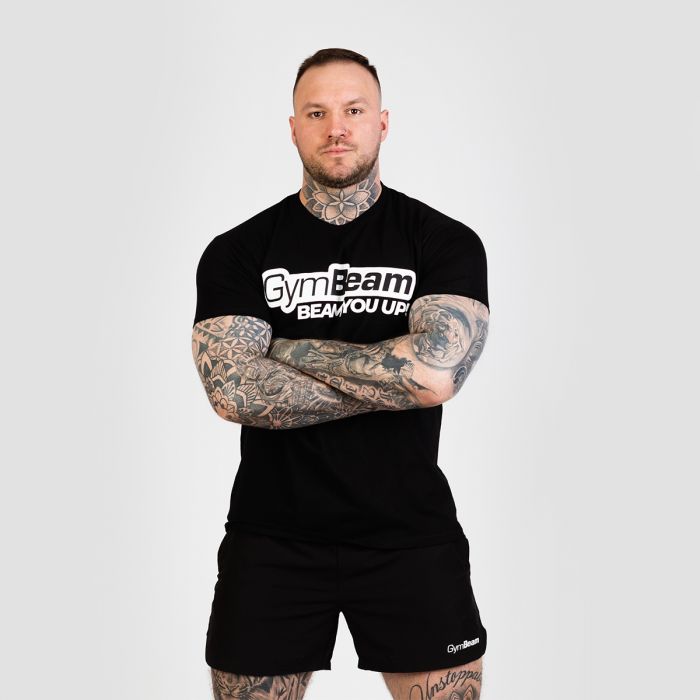 Beam T-shirt Black - GymBeam XXXL