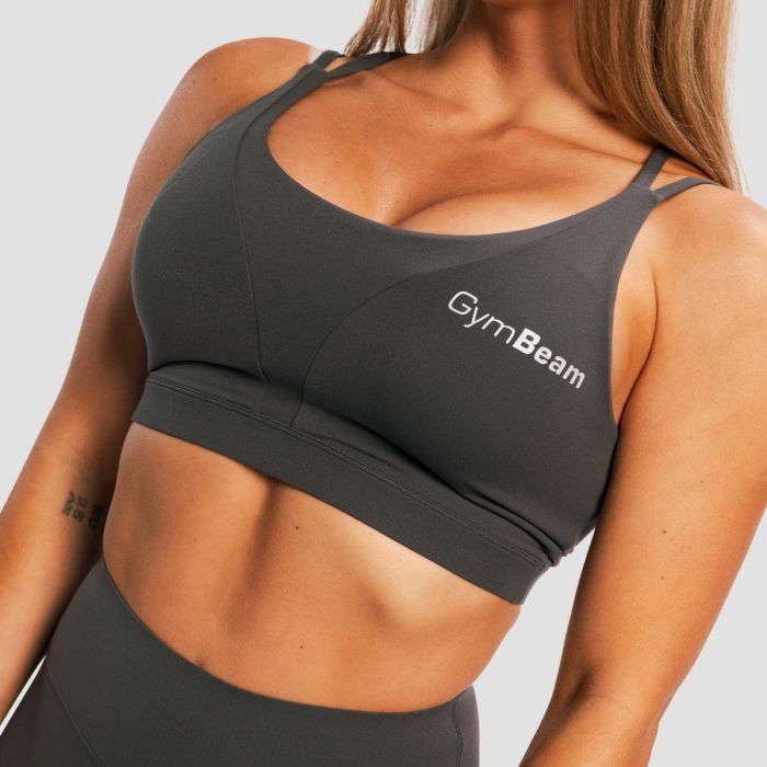 BEAT Sports Bra Charcoal - GymBeam XXL