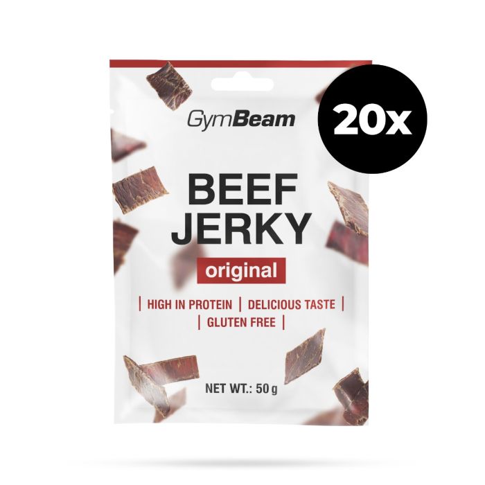 Beef Jerky - GymBeam 20 x 50 g - teriyaki