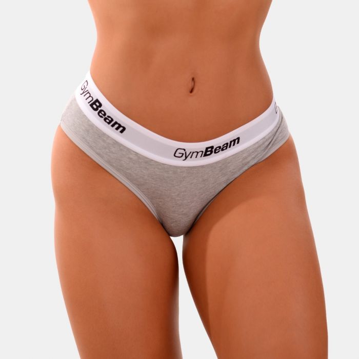 Bikini Briefs 3Pack Grey - GymBeam XXL