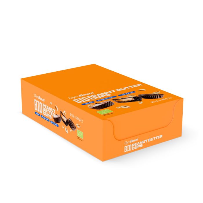 BIO Peanut Butter Cups - GymBeam 12 x 39 g