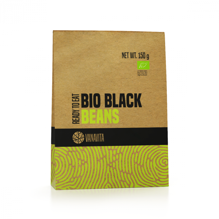 BIO Black beans - Ready to eat - VanaVita 10 x 150 g