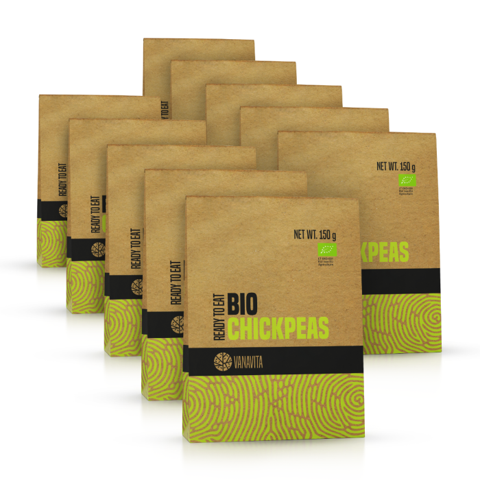 BIO Chickpeas - Ready to eat - VanaVita 10 x 150 g