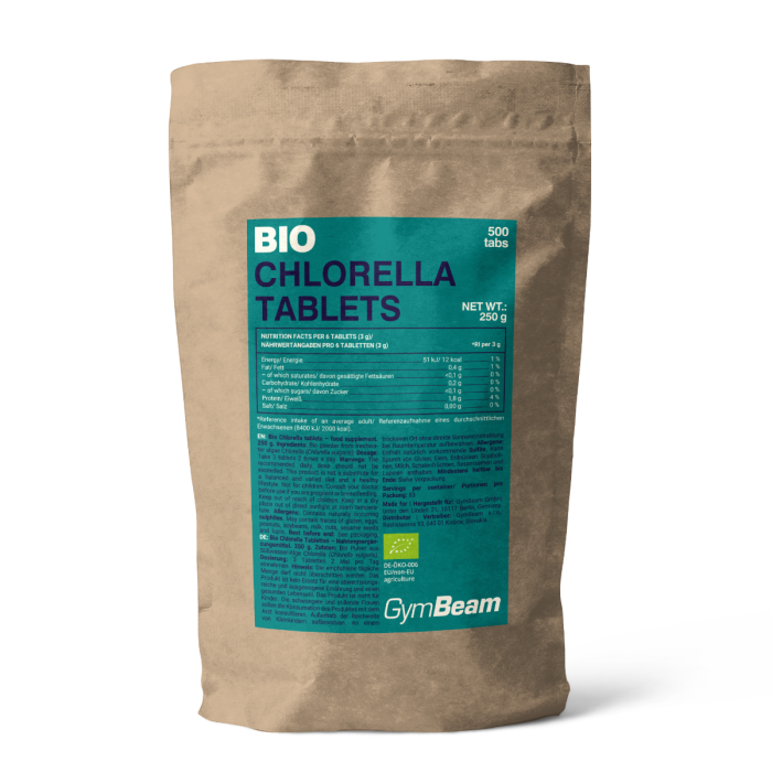 Bio Chlorella 500 mg 500 tab - GymBeam 500 tab