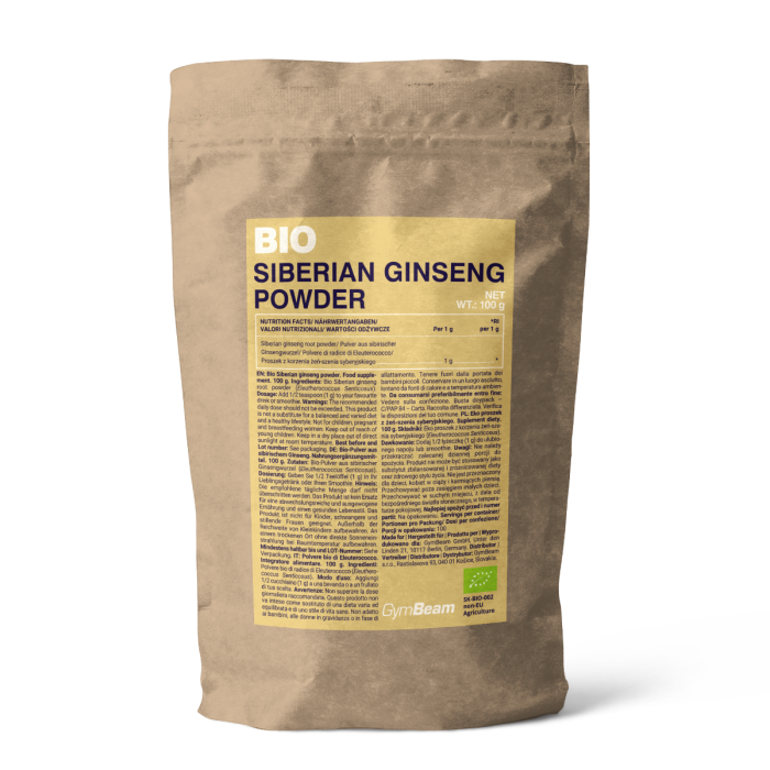 Bio Siberian ginseng powder - GymBeam 100 g