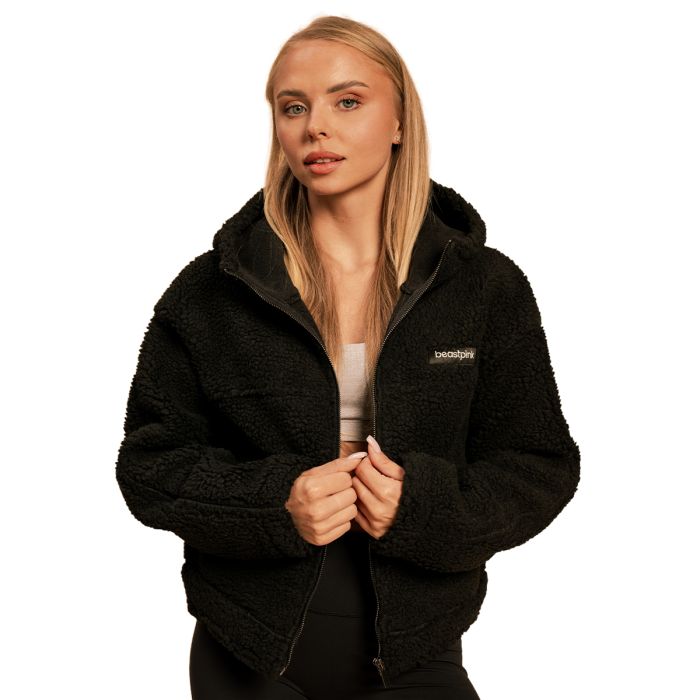 Women‘s Bliss Hoodie Jacket Black - BeastPink L
