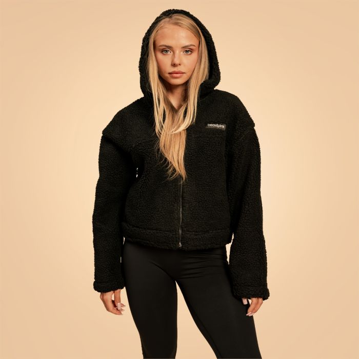 Women‘s Bliss Hoodie Jacket Black - BeastPink L