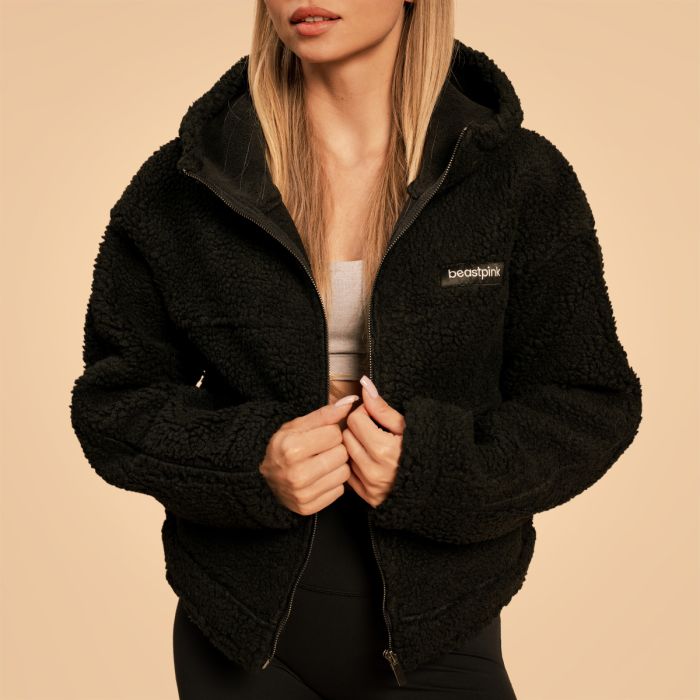 Women‘s Bliss Hoodie Jacket Black - BeastPink L