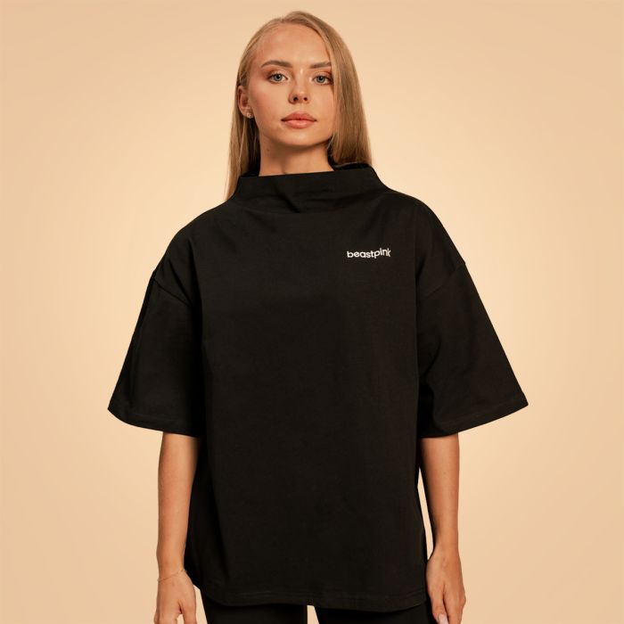 Women‘s Bliss Oversized top Black - BeastPink L