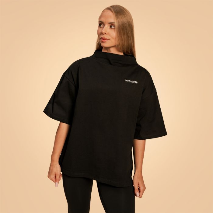 Women‘s Bliss Oversized top Black - BeastPink L