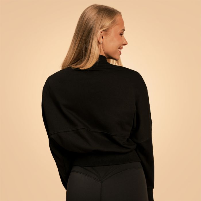 Women‘s Bliss Zip-Up Sweatshirt Black - BeastPink L