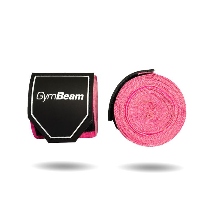 Boxing Bandages 4 m - GymBeam pink