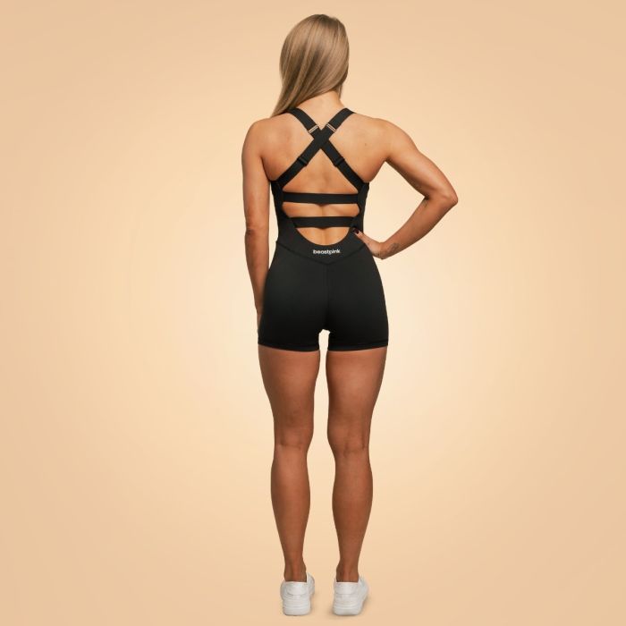 Women‘s Breeze Jumpsuit Black - BeastPink L