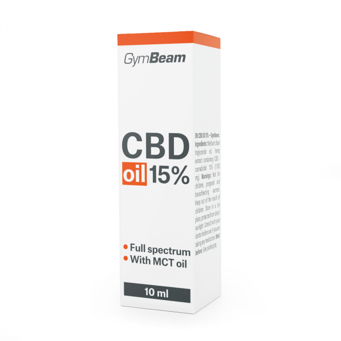 CBD Oil 15% 10 ml - GymBeam 10 ml