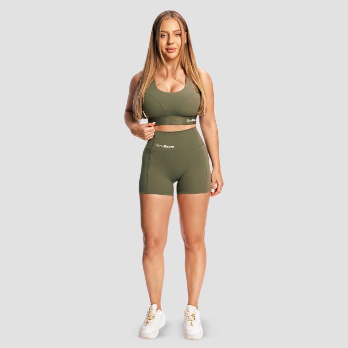 Combat Sports Bra Olive Grey - GymBeam M