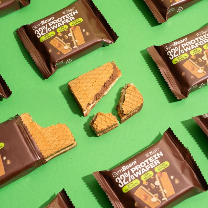 32% Protein Wafer - GymBeam 16 x 25 g - 00