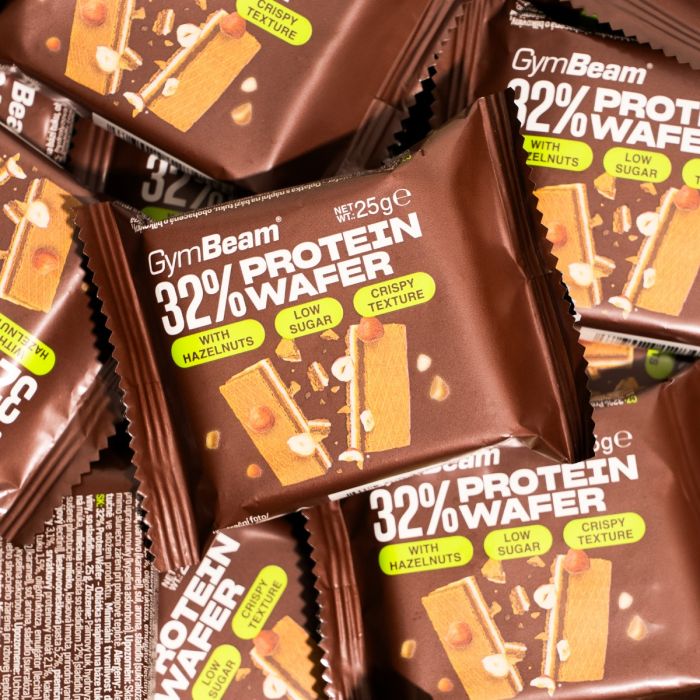 32% Protein Wafer - GymBeam 16 x 25 g - 00