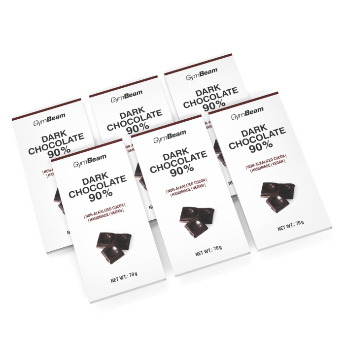 Dark chocolate 90% - GymBeam 70 g