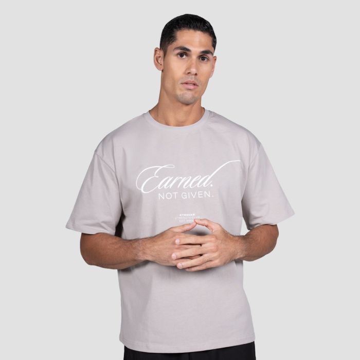 Earned T-shirt Gray - GymBeam XXL