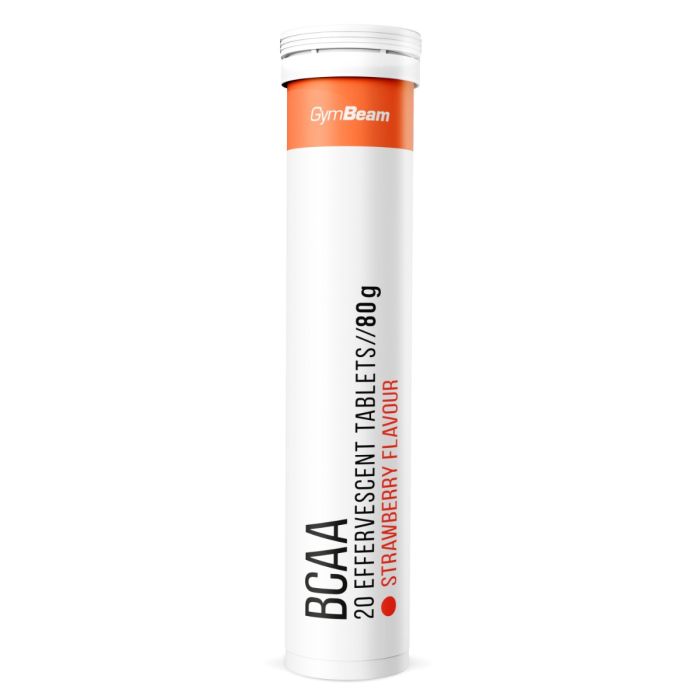 Effervescent BCAA - GymBeam 12 x 20 tab - strawberry