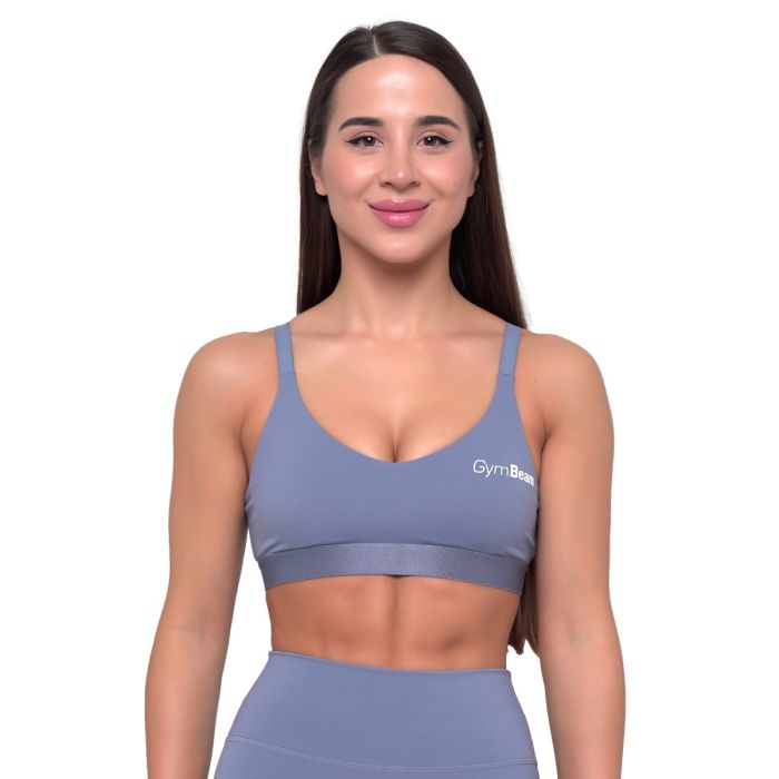 Essence String Sports Bra Denim Blue - GymBeam XL