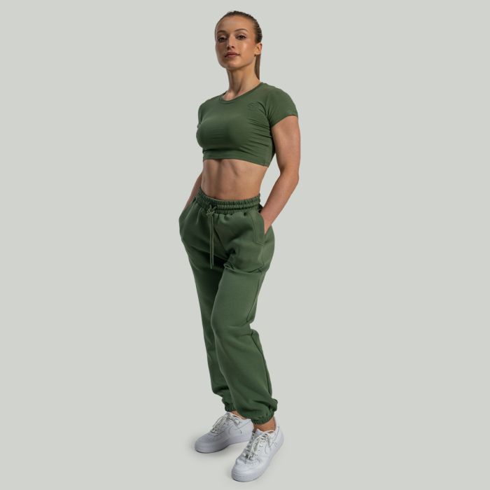 Women‘s Essential CropTop Cedar Green - STRIX L