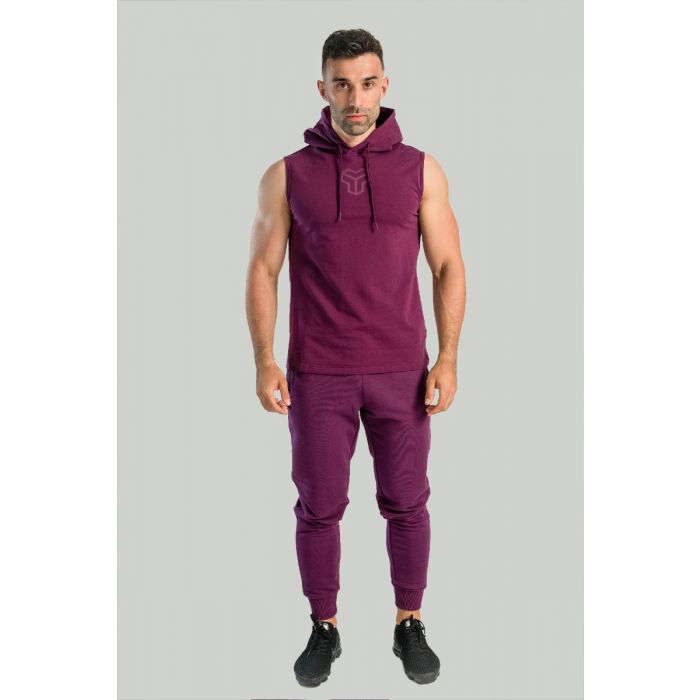 Essential Hoodie Tank Plum - STRIX XXXL