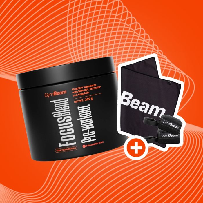Focus Blend Pre-workout - GymBeam 300 g - wild cherry