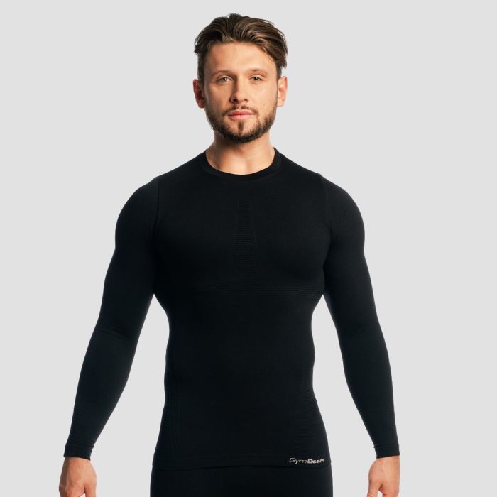 Fuse Longsleeve T-shirt Black - GymBeam XXL