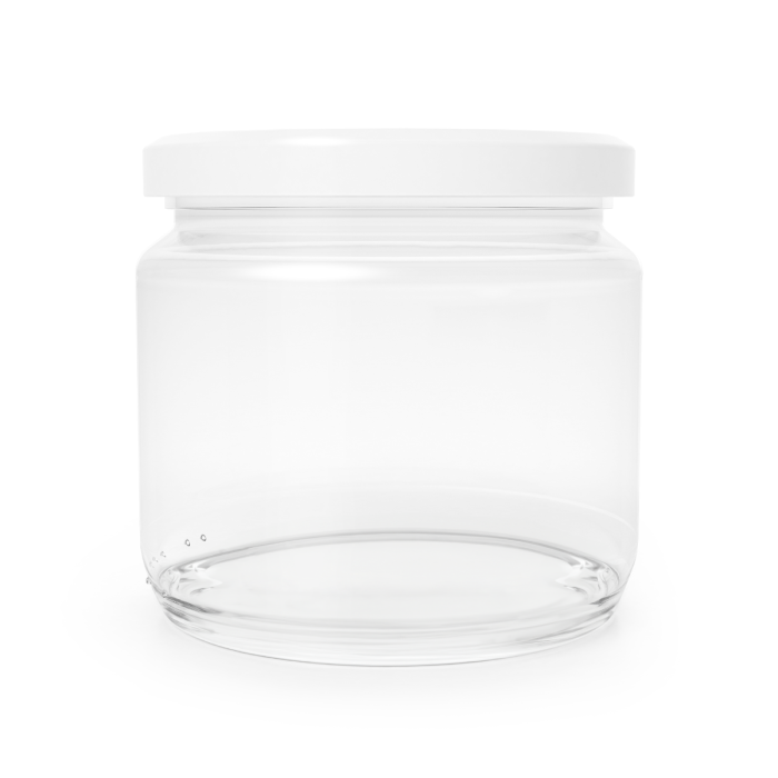 Glass jar with metalic lid 380 ml