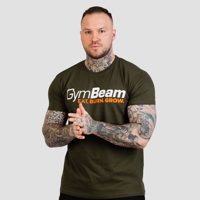 Grow T-shirt Military Green - GymBeam XXXL