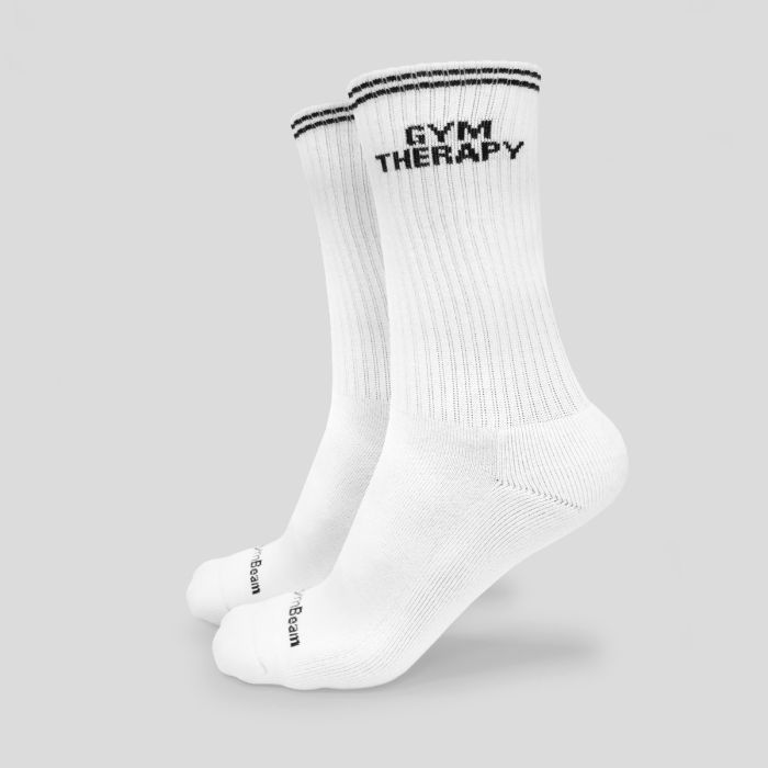 Gym Therapy Socks White - GymBeam XL