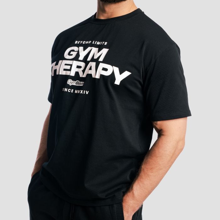 Gym Therapy T-shirt Black - GymBeam XXL
