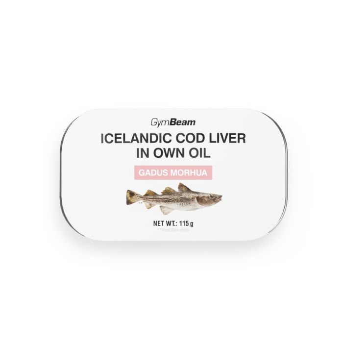 Icelandic cod liver in own oil - GymBeam 115 g