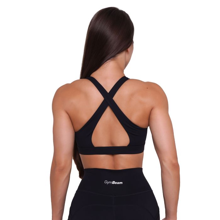Ignite Sports Bra Black - GymBeam XL