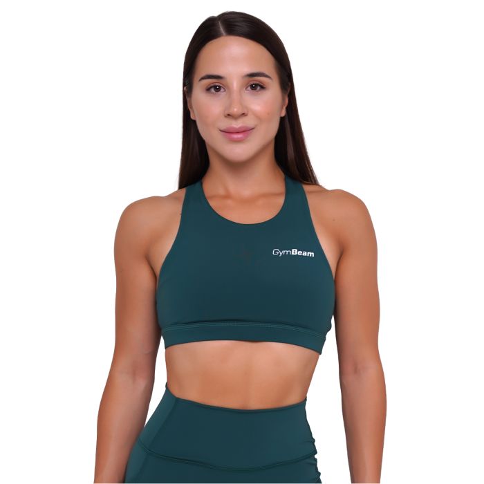 Ignite Sports Bra Dark Green - GymBeam XXL