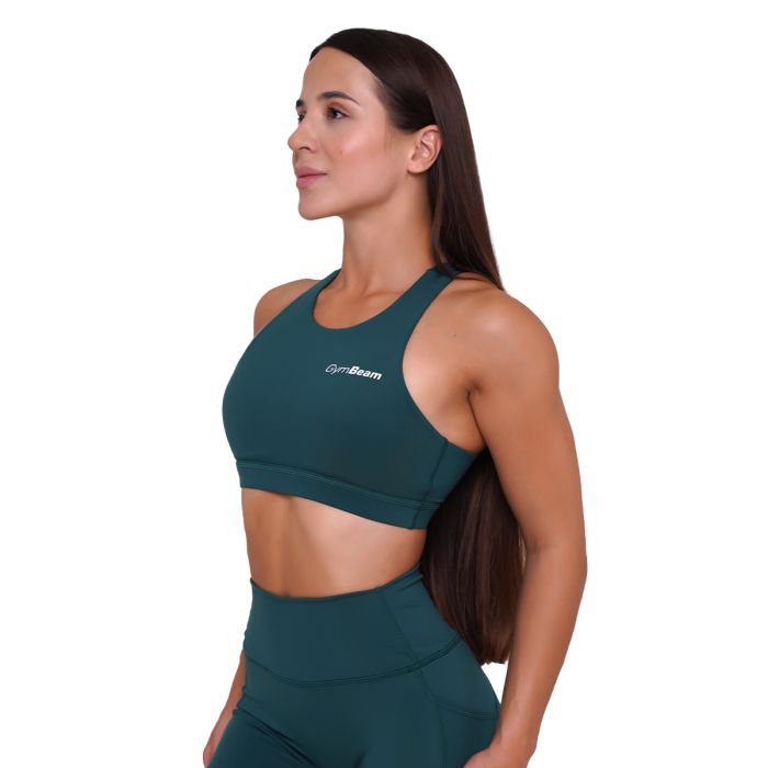 Ignite Sports Bra Dark Green - GymBeam XXL