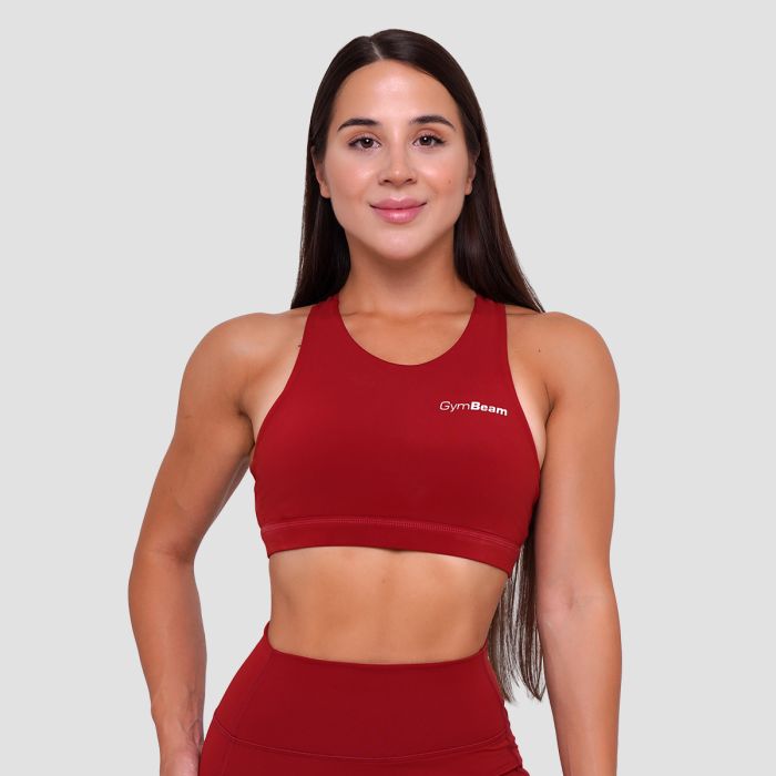 Ignite Sports Bra Dark Red - GymBeam XXL
