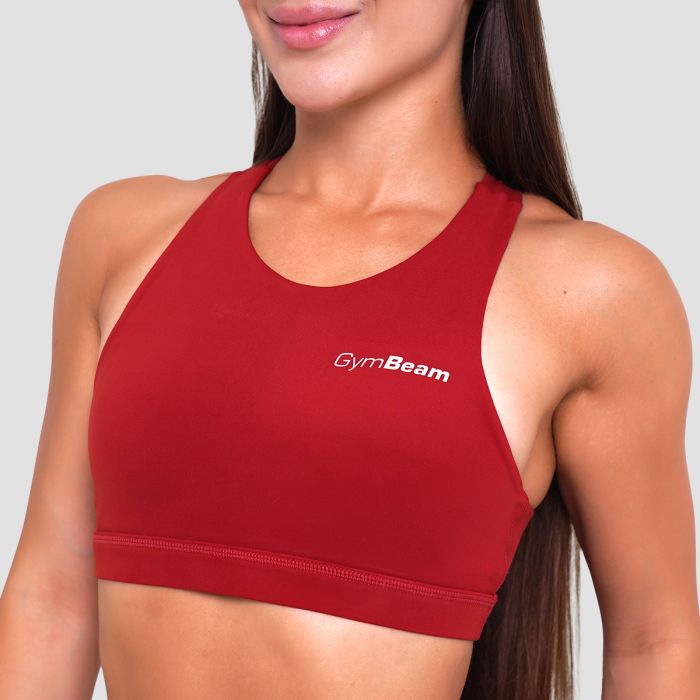 Ignite Sports Bra Dark Red - GymBeam XXL
