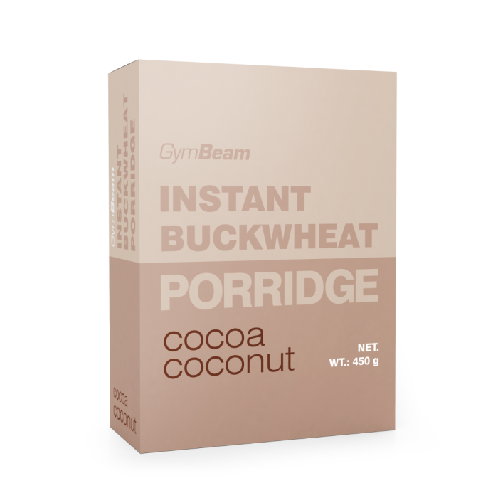 Instant buckwheat porridge - GymBeam 450 g - coconut cocoa