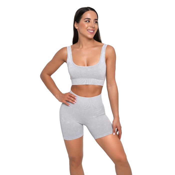 Lift Seamless Sports Bra Grey - GymBeam XL