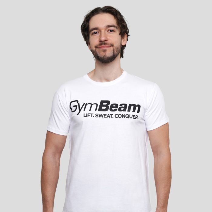 Lift T-shirt White - GymBeam XXXL