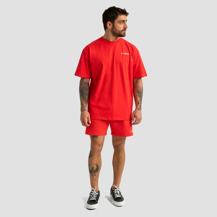 Limitless Oversized T-shirt Hot Red - GymBeam M